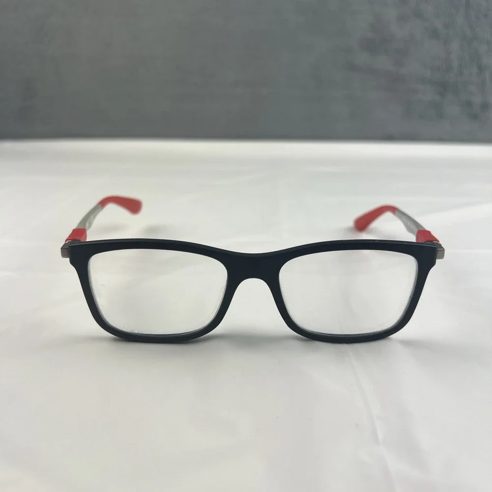 Ray-Ban RB 1549 3652 Kids Youth Eyeglasses FRAMES ONLY Black Red 48-16-125 EUC